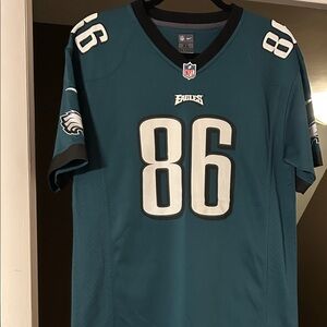 NFL Eagles Midnight Green Youth Jersey with Number 86